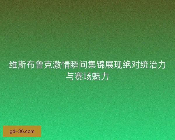维斯布鲁克激情瞬间集锦展现绝对统治力与赛场魅力